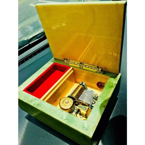 Vintage Sorrento Reuge Swiss Handcrafted 18 Note Wind-Up Trinket Music Box RARE - Picture 6 of 8